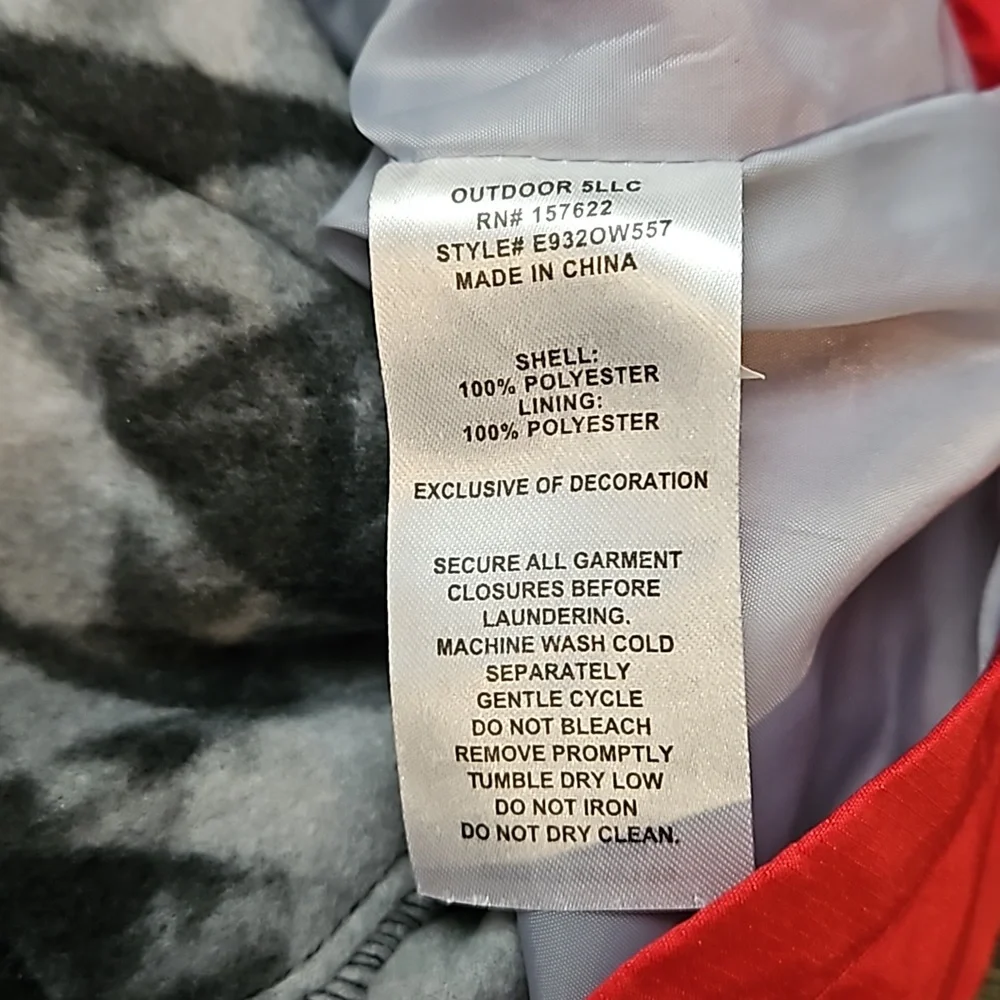 Eddie Bauer Lone Peak 3-in-1 Jacket Red Gray Youth Size L 14/16